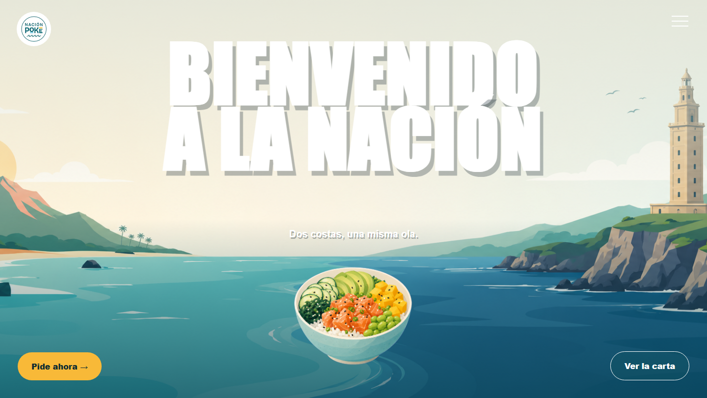 Vista previa de la web de Nación Poke